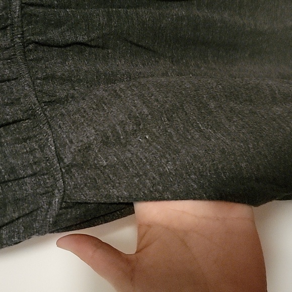 GUC H&M basics Teeshirt Dress Grey with pockets SIZE L - Picture 3 of 5